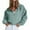 Mint Green, variant on APEXFWDT Women's Zip Up Cropped Sweatshirt Jacket Athletic Light Fleece Casual Hoodie for Active Wear,L,Army Green