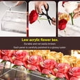thumbnail image 2 of Acrylic Flower Vase, Clear Rectangular Floral Centerpiece for Dining Table, Flower Vases for Home Decor or Weddings, 2 of 8