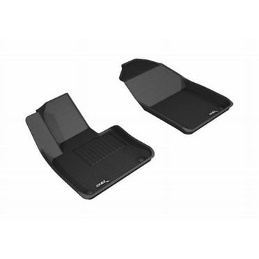 3D MAXpider 2018-2024 Fits Volvo XC60 1st Row Black Kagu Carbon Fiber Embossed Pattern Floor Mat L1VV02511509