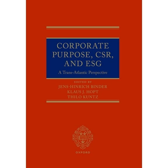 Corporate Purpose, Csr, and Esg, (Hardcover)