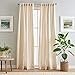thumbnail image 3 of Peri Home 100% Linen Back Tab Lined Curtain, 84" Panel Pair, Beige, 3 of 4