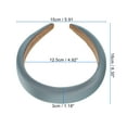 thumbnail image 3 of Unique Bargains 1 Pc Classic Elegant Satin Sponge Headband for Women for Girls 6.30"x5.91" Silver Tone Gray, 3 of 4