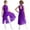 Purple, variant on Sholeno Kids Girls Lyrical Dance Dress Sparkly Sleeveless Mock Neck Figure Skating Tulle Skirted Leotard Red 6