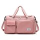 thumbnail image 1 of Bolsa de deporte, bolsa de viaje para mujeres y hombres de gran capacidad con compartimento para zapatos, bolsillo húmedo y funda para carrito, bolsa de fin de semana ligera y portátil, Fitness Pink, 1 of 5