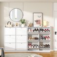 thumbnail image 2 of Richya White Shoe Cabinet with 6 Flip Drawers,Shoe Racks Storage Cabinet for Narrow Entryway,Living Room,Bedroom, 2 of 6