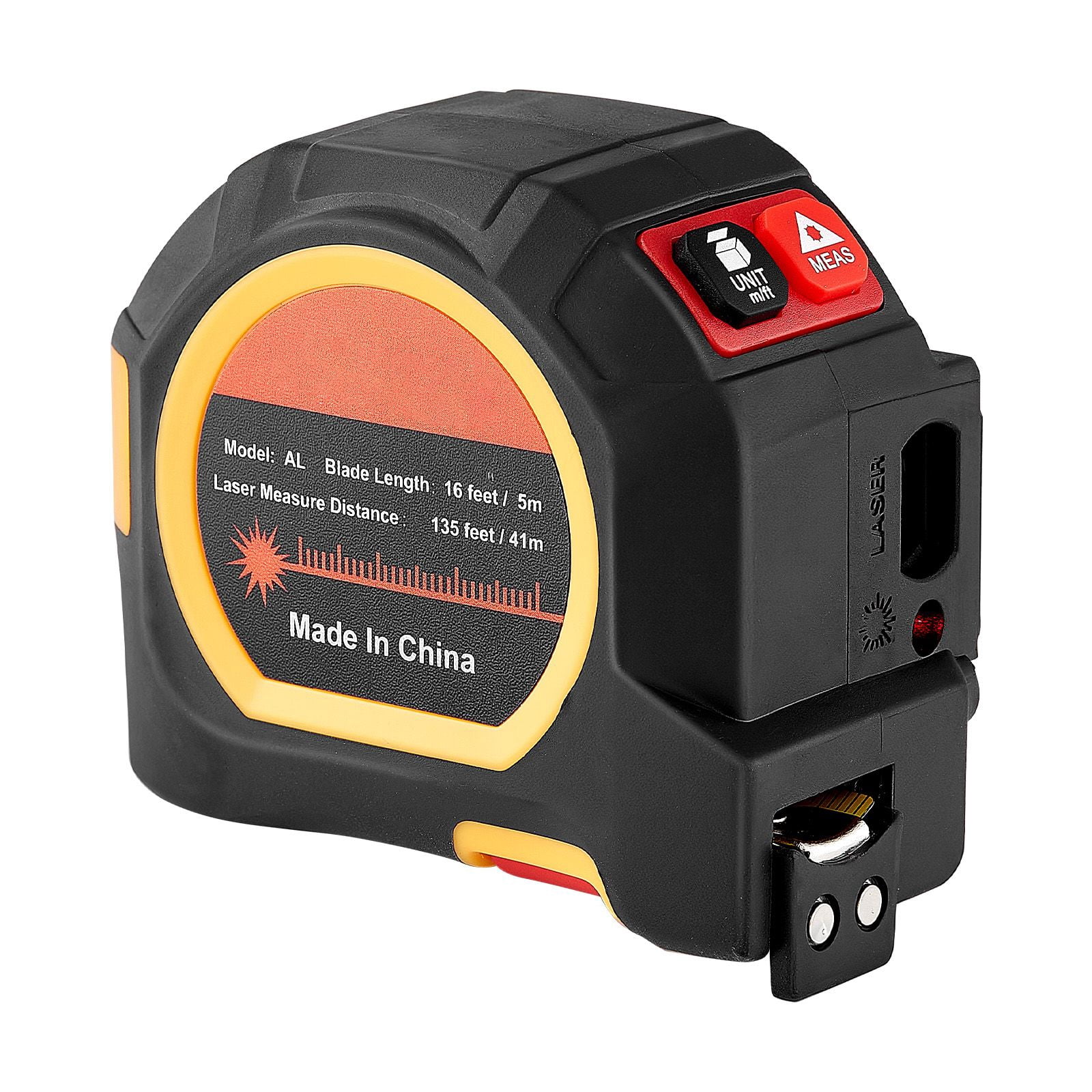 Tape Measure ABS Impact-Resistant Shell 50# Carbon Steel, Dual Mode Self-Lock Magnetic Hook, Retractable Measuring Tape for Construction Woodworking