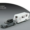 thumbnail image 1 of 1/32 Alloy Trailer RV Car Model Diecast Metal Toy Recreational Off-road Vehicle Truck Camper Car Model Sound and Light Kids Gift, 1 of 6