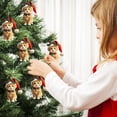 thumbnail image 6 of JeashCHAT Cat Christmas Ornaments Christmas Tree Decorations Acrylic Cat Hanging Pendant 2D Flat Acrylic Animal Hanging Ornaments Xmas Gifts, 6 of 6