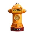 thumbnail image 2 of Hucha de boca de incendios, adornos retro, regalo de cumpleaños, hucha, boca de incendios, hucha para el hogar, decoración del hogar, niños y niñas Amarillo Macarena Hucha, 2 of 8