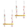 thumbnail image 4 of Miangastore Parrot Perch Stand Multi Colored 2Pcs 7.9In, 4 of 8