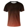 thumbnail image 6 of RATTOYY Men's Oversize T-Shirts Men's Summer Casual Sports T Shirt Fashion Lapel Simple Gradient Short Sleeved Round Neck T Shirt Men Style Mens Handsome Tshirts, 6 of 7