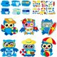 thumbnail image 1 of Kits de manualidades Chiazllta Summer Owl DIY Hawaii Aloha, 30 unidades para niños, 1 of 7