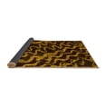 thumbnail image 2 of Ahgly Company Indoor Round Abstract Yellow Modern Area Rugs, 3' Round, 2 of 4