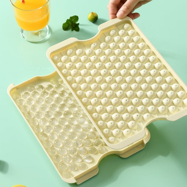 Bandeja circular para cubitos de hielo, molde para hacer bolas de hielo de fácil liberación para enfriar bebidas de café