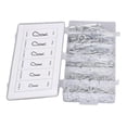 thumbnail image 4 of 150PCS Spring Cotter Pin Assortment Set Galvanized Steel R Shaped Trailer Hitch Pins Fastener, 4 of 5