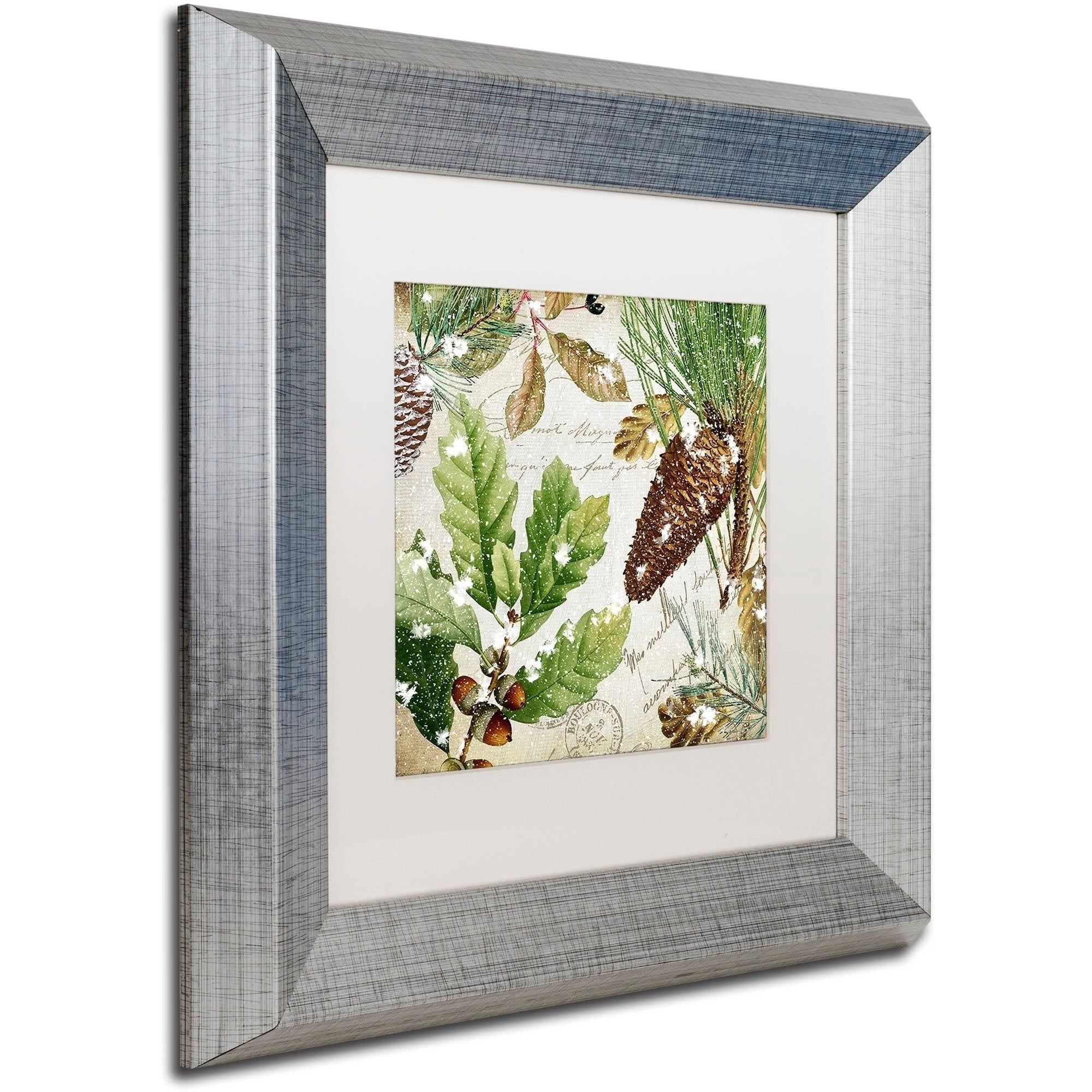 Trademark Fine Art "Snow Cones II" Canvas Art by Color Bakery White Matte, Silver Frame