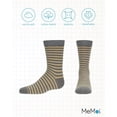 thumbnail image 6 of MeMoi Thin Stripe Cotton Blend Crew Sock - Boys - Male, 10 12, Gray, 6 of 12