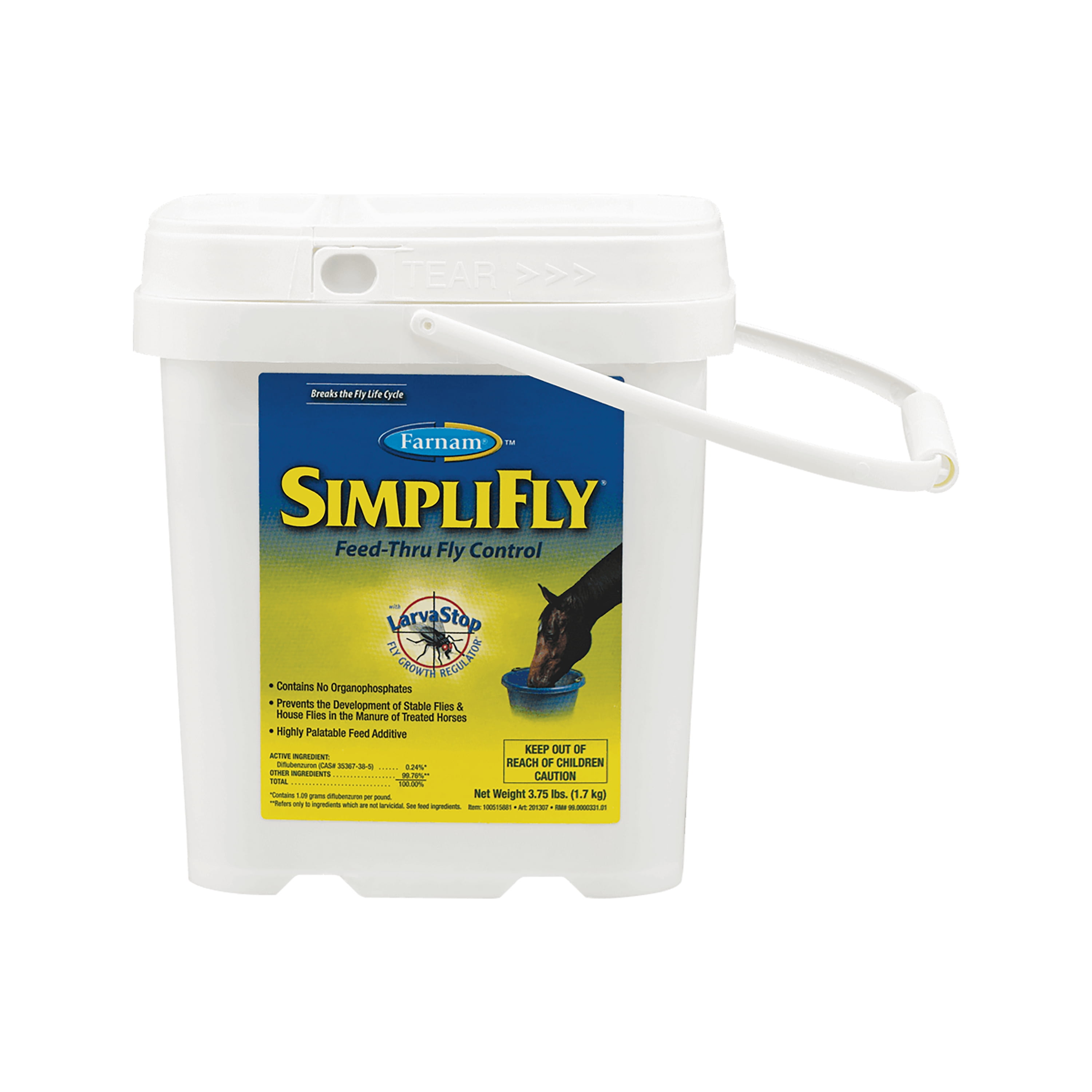Farnam SimpliFly FeedThru Fly Control for Horses, Breaks and Prevents the Fly Life Cycle 3.75
