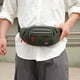 thumbnail image 5 of Bolso bandolera deportivo de gran capacidad, repelente al agua, para negocios, cajero, trabajo, riñonera, verde, 5 of 6