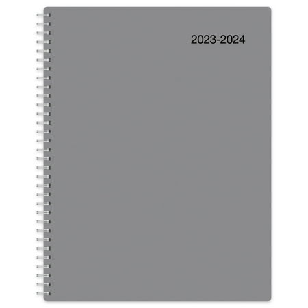 UPC: 0735854721299 | 2023-2024 Office Depot® Brand Weekly/Monthly Academic Planner  8-1/2  x 11   30% Recycled  Gray  July 2023 to June 2024