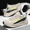 thumbnail image 5 of Men's Lace‑Up Athletic Running Sneakers, Mesh Upper Sports Footwear with Overlay Panels and Thick Contoured Midsole for Daily Workout and Walking, 5 of 7