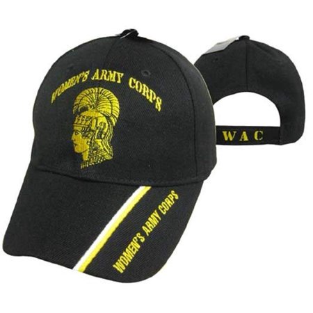 - Women's Army Corps U.S. Army Black WAC Embroidered Cap Hat (TOPW), One size fits most By AES,USA