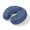 Indigo, Navy, Steel, variant on Neck Pillow Ergonomic Memory Foam U Shaped Pillows,Blue Nautical Anchor Soft Portable Neck Head Support Cushion Pillow for Travel Airplane Car Office Use,Coastal Theme Linen Texture