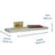 thumbnail image 2 of Repisa flotante minimalista Gris ELLEGANCE HOUSEWARE FS39028, 2 of 6