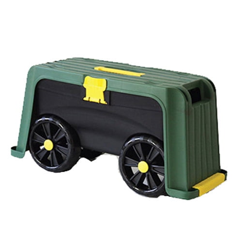 Miracle-Gro 4-in-1 Garden Stool Multi-Use Garden Scooter Rolling Cart ...
