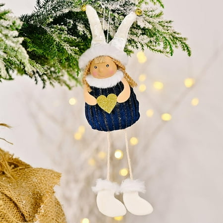 

Christmas Tree Pendant Cute Christmas Bell Angel Hanging Pendant Home Decor Hanging for Trees Doors Walls