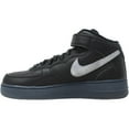thumbnail image 2 of Nike Air Force 1 Mid PRM Black/Metallic Silver DX3061-001 Men's Size 9.5 Medium, 2 of 4