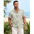 thumbnail image 4 of COOFANDY Men's Short Sleeve Hawaiian Shirts for Men Casual Button Down Shirts Summer Beach Shirts, 4 of 6
