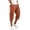 Orange_001, variant on Domuza Men's Cargo Shorts 3/4 Relaxed Fit Below Knee Work Shorts Elastic Waist Hiking Shorts with Pockets Navy 2XL