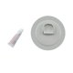thumbnail image 5 of Parche/D-Pad de acero inoxidable para botes de PVC, balsas, kayaks, resistentes y fáciles de usar. Gris, 5 of 8