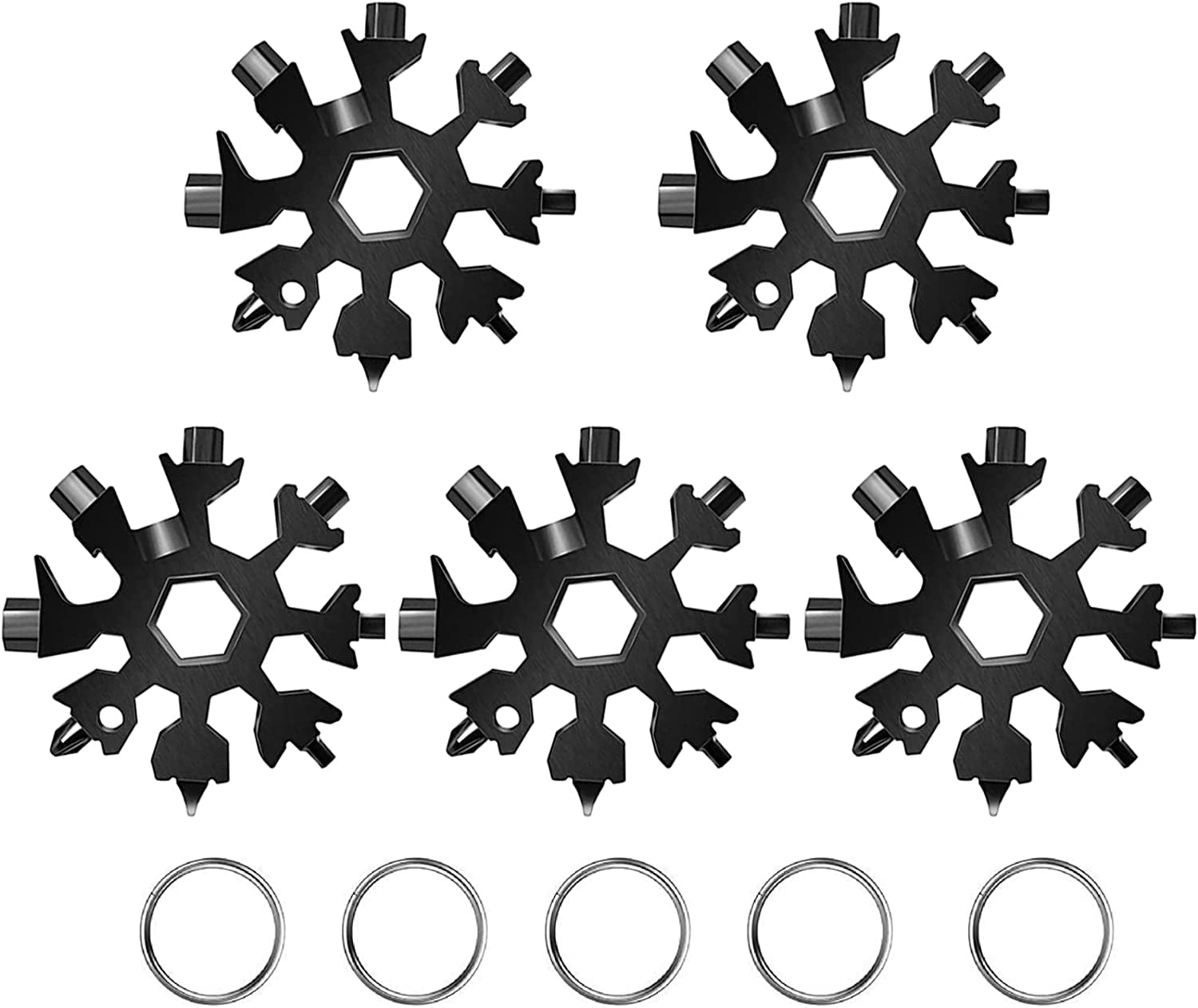 18in1 Snowflake MultiTool, Stainless Steel Multitool Card