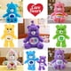 thumbnail image 2 of MINISO Carebears - Peluche de oso arcoíris azul con ojos parpadeantes y enojados, muñeco de peluche suave para dormir, regalo sorpresa para niños, bonitos regalos de cumpleaños, 2 of 5
