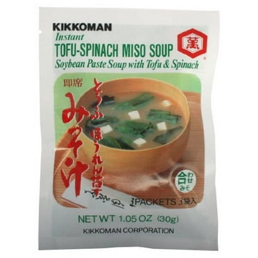 Kikkoman Instant Tofu-Spinach Miso Soup Mix, 1.05 oz