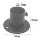 thumbnail image 3 of Set 4 soportes pentri tija perdelelor, Acero inoxidable, Negro, 3 of 5