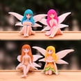 thumbnail image 4 of Paquete de 4 minimuñecas de anime, figuras de modelos de personas, micrognomos de jardín de hadas, figuras de casa de muñecas, accesorios en miniatura para decoración, 4 of 5