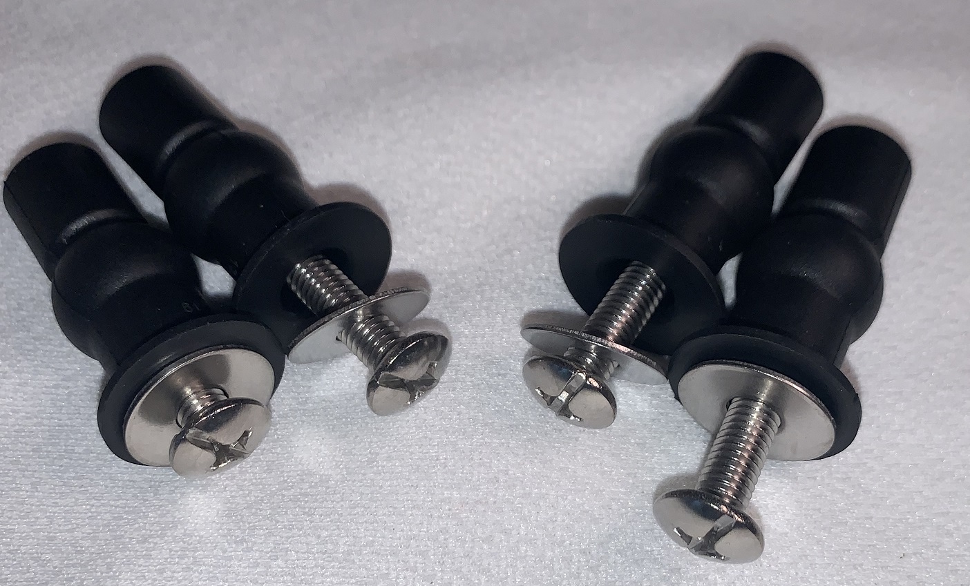 Two Inch Toilet Seat Mounting Bolts with 2 inch Rubber locking
