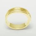 thumbnail image 5 of LBG British Made 9k Yellow Gold Natural Sapphire Mens Band Ring - 25 size options - Size 10, 5 of 6