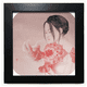 thumbnail image 1 of Belleza de corte de papel pintura China Mesa de pared con marco cuadrado negro, 1 of 4
