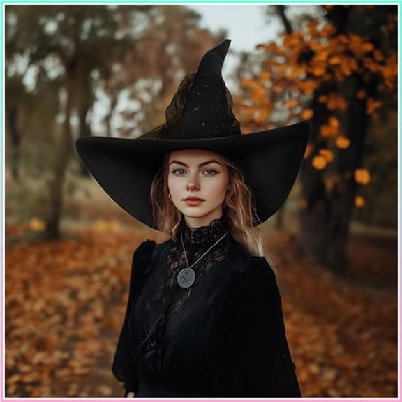 Wizard Hat for Adult Halloween Costume Witch Hat Cosplay Accessory
