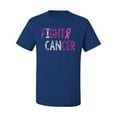 thumbnail image 2 of Fight Cancer Ribbon Men's Graphic T-Shirt, Royal, 4XL, 2 of 3