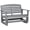Gray 348, variant on Outdoor Wicker Rocking Chair with Padded Cushions, Aluminum Furniture Rattan Porch Rocker Chair w/ Armrest for Garden, Patio, and Backyard, Khaki