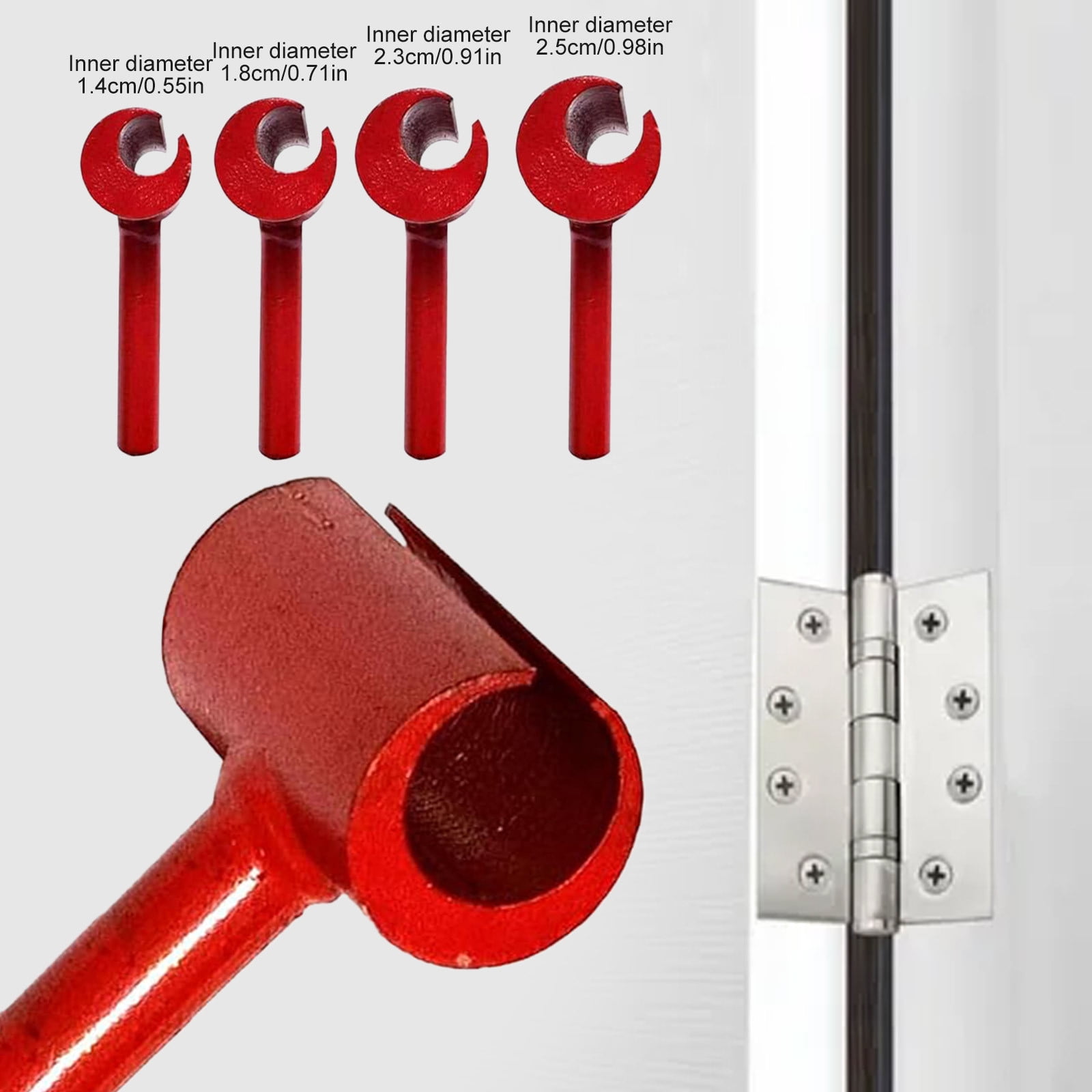 FHBVT Hinge Adjustment Wrench Set Multi-Size Heavy-Duty Hardened Steel Construction Precision Tool Kit with Ergonomic Grip for Door Cabinet Alignment Home Improvement Professional Repair Accessory