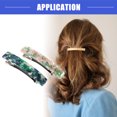 thumbnail image 2 of Vocoste 2 Pcs Hair Barrettes Tortoise Shell Hair Clips Acetate French Hair Barrettes for Thick Hair Green Pink, 2 of 6