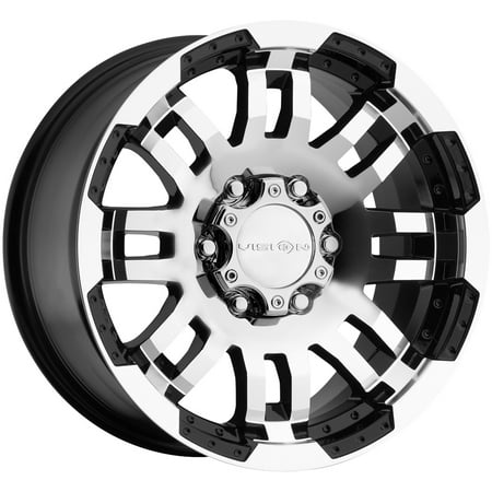 Vision 375 Warrior 17x8.5 6x135 +25mm Black/Machined Wheel Rim 17