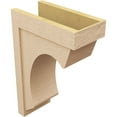thumbnail image 5 of 10"W x 20"D x 30"H Classic Emerson Rough Cedar Woodgrain TimberThane Corbel, Primed Tan, 5 of 6