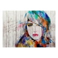 thumbnail image 3 of Tiptophomedecor Abstract Wallpaper Wall Mural - Wooden Portrait, 3 of 4